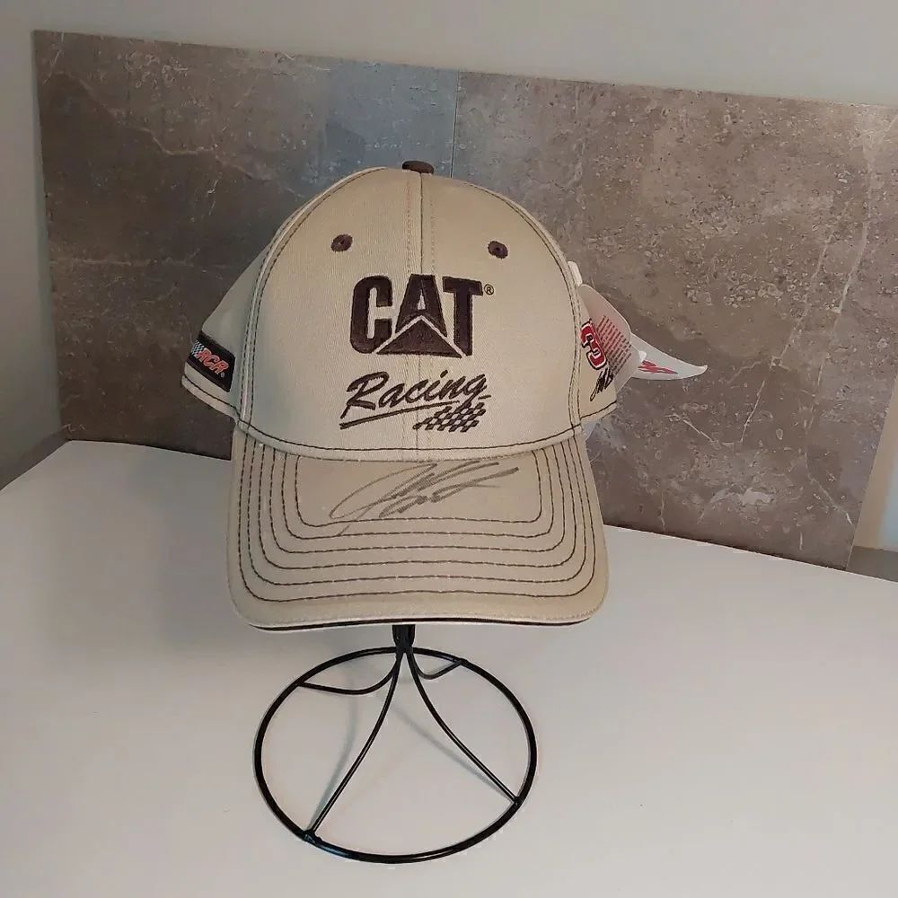 RCR hat CAT Racing Jeff Burton signed